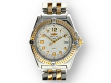 Original Breitling Wings Lady Damen Uhr in Edelstahl Gelbgold