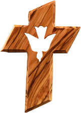 Kreuz Heiliger Geist Olivenholz handgefertigt