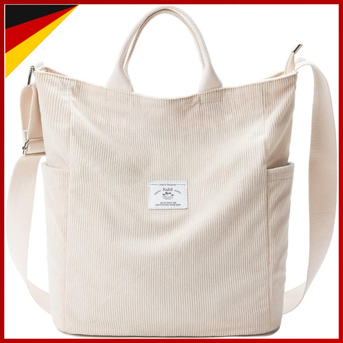 Handtasche damen cord shopper - handtasche,