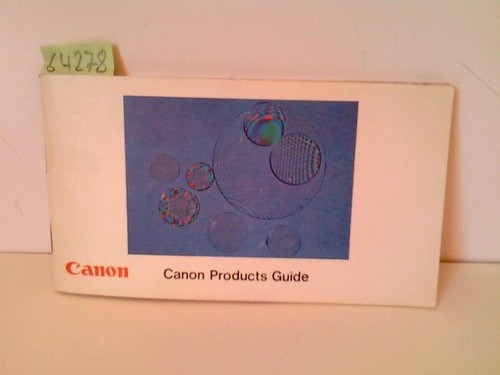 Canon products guide - canon,
