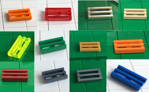 Lego fliese 1x2 gitter grill - -,