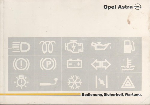 Betriebsanleitung opel astra - betriebsanleitung,