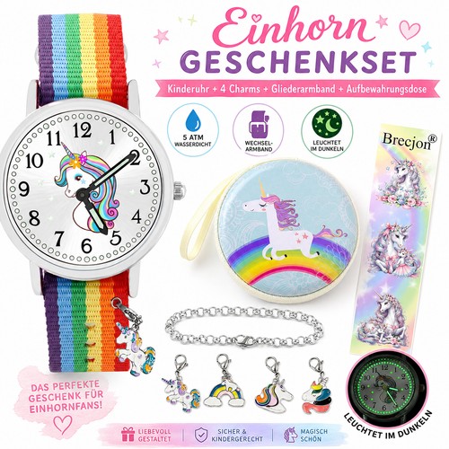 Einhorn kinderuhr mädchen - einhorn,