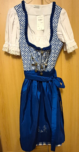 Dirndl neu blau - dirndl,