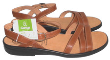 GANTER LEDER SANDALEN DAMEN 9 BRAUN 42-43 NATÜRLICH GEHEN SANDALETTE SCHUHE Neu