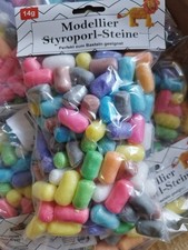 Modellier Styroporsteine Bunt