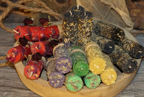 Bienenwachs kerze handgerollte - bienenwachs,