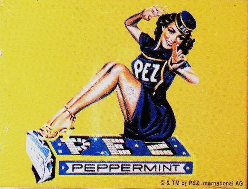 Magnetschild pez sitzende - magnetschild,