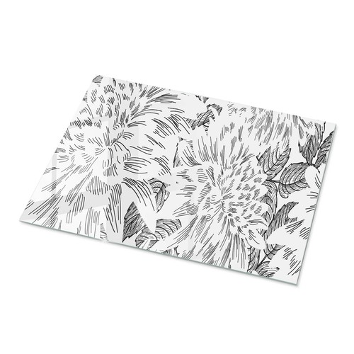 Glas tischauflage mit motiv - tischauflage,