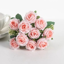 10 Köpfe Seide Rose