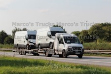 LKW Foto Mercedes-Benz Sprinter Autotransporter Ukraine weiß #l5qb