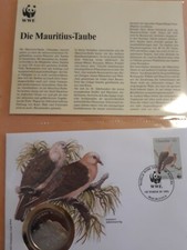 WWF Coins Cover Dove Stamp