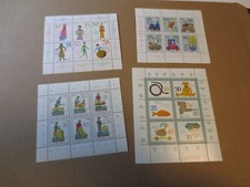 Sammlung der 4 DDR Kleinbogen