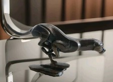 Eisen Jaguar Leopard Skulptur Eisenfigur Panther Figur Gusseisen Statue Gepard