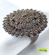 Großer Markasiten Ring um