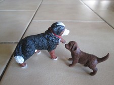 Schleich - Berner Sennenhund und 1 Welpe = 2er Set