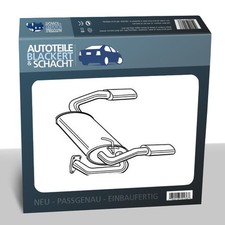 Endschalldämpfer für Rover MGF 1.8i VVC 16V 00-02