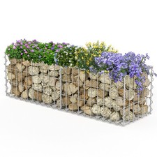 Gabionen Mauer Drahtkorb