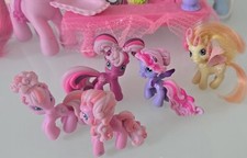 My Little Pony  4 Minis Pinkie Pie - Cheerilee-Mini Cavalli -Ponyville