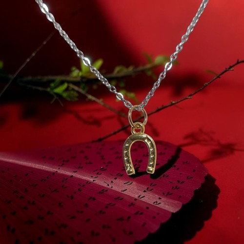Handgemachte hufeisen kette - handgemachte,