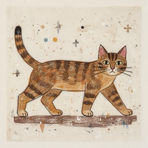Katze bauhaus stijl bild - katze,