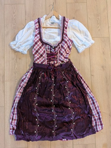 Dirndl trachtenkleid mit bluse - trachtenkleid,