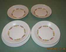 6 Teller - 2 Speiseteller + 4 Suppenteller - „Winterling“ - Marktleuthen Bavaria