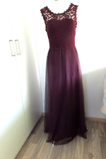Chices Party-Kleid in modischem Brombeer, Gr. 36 von Vila, 1 x getragen!