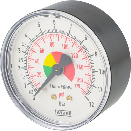 Waagerecht manometer bis 12 - manometer,