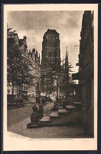 Danzig gdansk jopengasse mit - jopengasse,