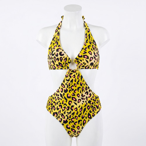 Sexy monokini gelb rosa - monokini,