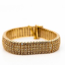 Armband 10K/410 Gelbgold 14ct Brillanten Diamanten Champagner