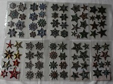 1 Bogen Relief-Sticker "Sterne