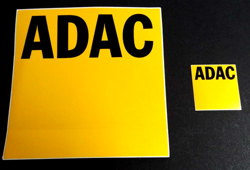 2er set werbe aufkleber - set, adac