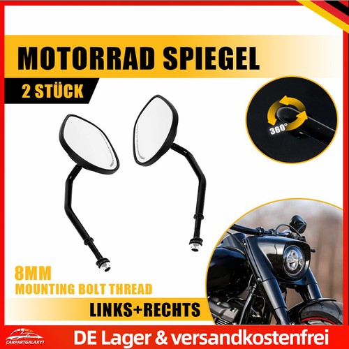 Rückspiegel paar schwarz - schwarz, 8mm