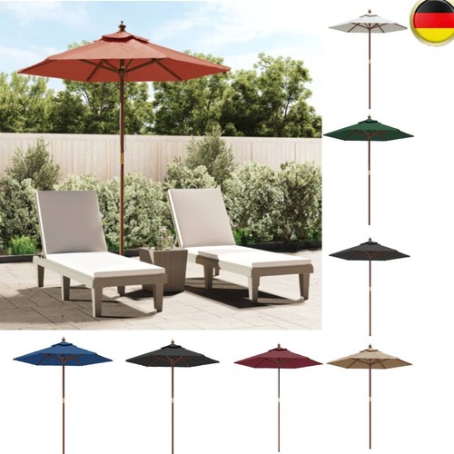 Sonnenschirm mit holzmast - sonnenschirm,