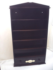 Holzregal M.J. Hummel großes Vintage Wandregal 83 x 45cm Setzkasten Sammlerregal