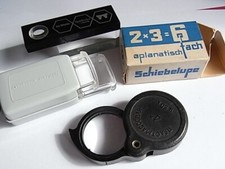 3 alte Lupen Klapplupen  DDR