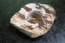 Teelicht Zebrajaspis Edelstein ca. 390g von Bärbel Drexel