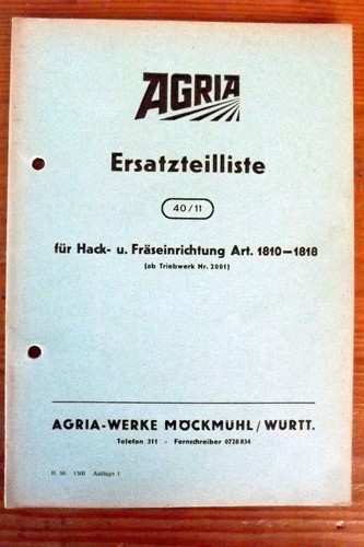 Agria 1800 fräse hacke - agria,