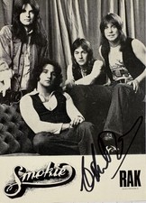 Chris Norman signiert SMOKIE Karte Original Autogramm Unterschrift signed