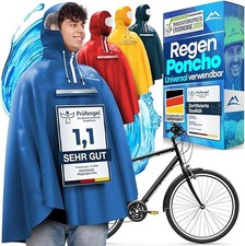 NEXTCOVER Regenponcho Fahrrad für Damen& Herren Regencape wasserdicht blau Gr.XL