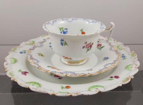 Meissen porzellan gedeck 3tlg - meissen,