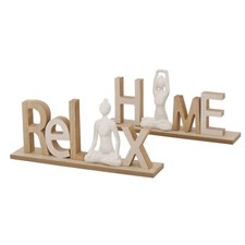 1 x Schriftzug Yoga Holz