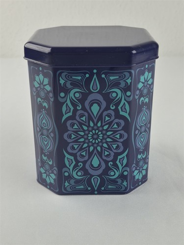 Blechdose achteckig blau