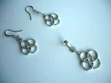 Pierre Lang SET Ohrringe Anhänger  BLOSSOM OF LIFE Silber w. neu