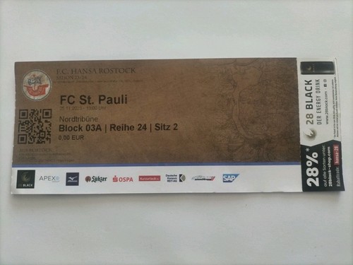 Sammler ticket fc hansa - ticket, 23/24