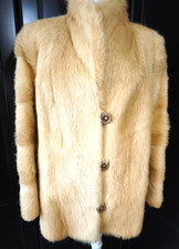 Damen Nutria Pelz Jacke Gr