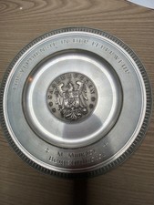 Zinnteller mit dem Wappen der