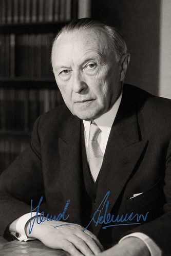 Konrad adenauer autogramm - adenauer,,